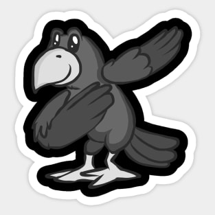 Raven bird crow jackdaw jay hooded crow cute Sticker